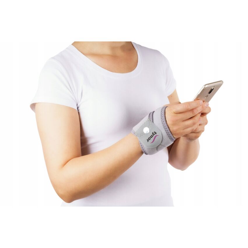 Stabilizator Incheietura Manii, Neoprem, Culoare Gri, Ambidextru, Circumferinta Incheietura 12.5-23.8 cm