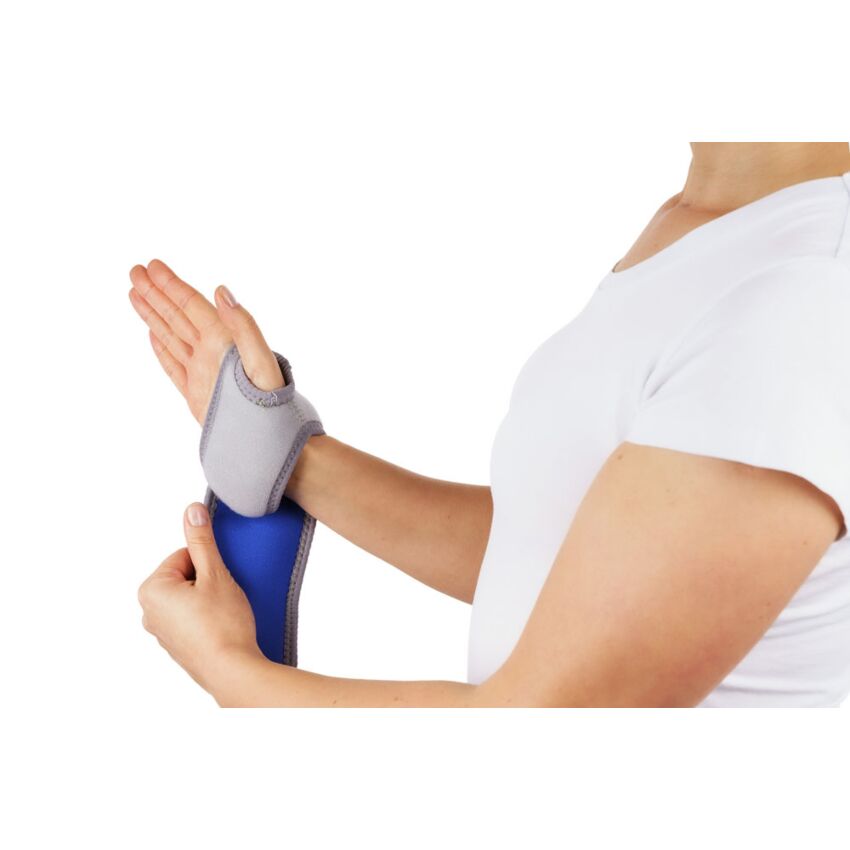 Stabilizator Incheietura Manii, Neoprem, Culoare Gri, Ambidextru, Circumferinta Incheietura 12.5-23.8 cm