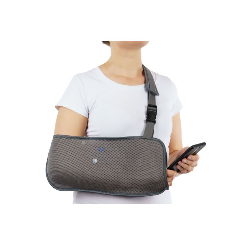 Suport Fixare Antebrat, Culoare Gri, Marime XL, Circumferinta Piept 115-130cm, Adult,Copil,Universal 