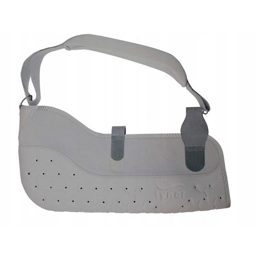 Suport Fixare Brat, Centura Clavicula, Culoare Gri, Marime S, Lungime Antebrat 37 cm, Circumferinta Torace 70-85 cm, Universala