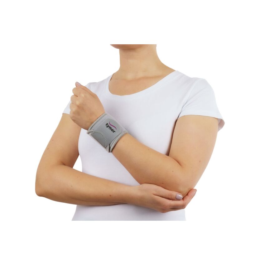 Suport Fixare Incheietura Mana Culoare Gri, Circumferinta Incheietura Mana 12.5-23.8 cm Marime Universala